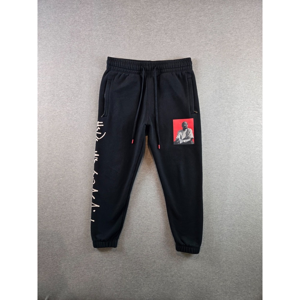 DMX Shoe Palace Pants Mens Medium Black Jogger Sweatpants Streetwear Rap‎